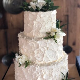 Tarta de boda blanca
